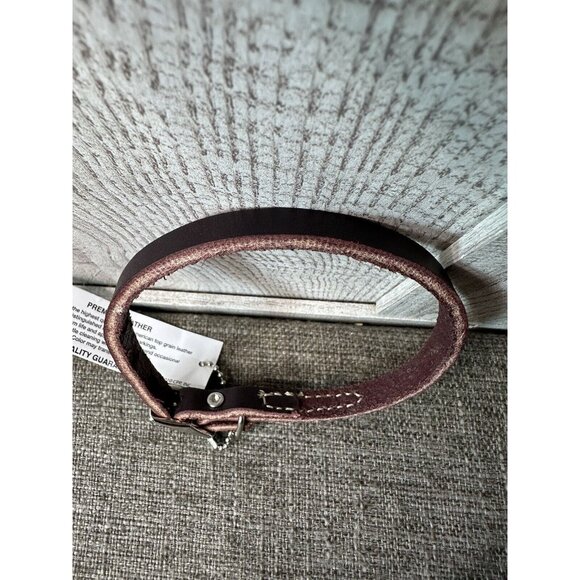 Coastal Pet Circle T Brown Dog Puppy 2103 Stitched Leather Collar Size 12" - Picture 4 of 4